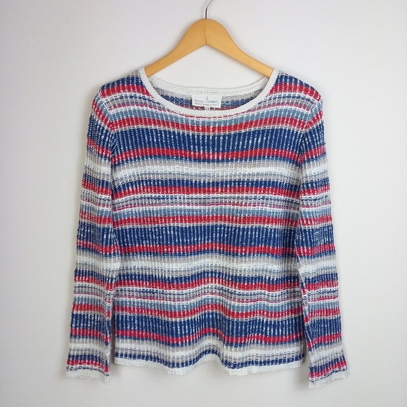 Seasalt Cornwall Sweaters - Seasalt Cornwall Ponsanooth Fisherman's Knit Cotton Linen Jumper UK 12